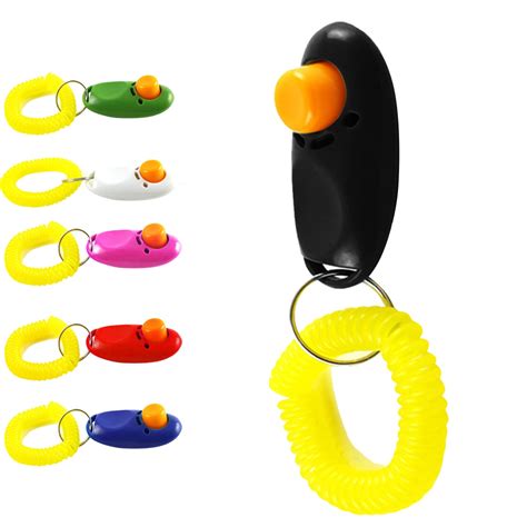 Portable Pet Dog Button Clicker Sound Trainer Pet Training Tool Control