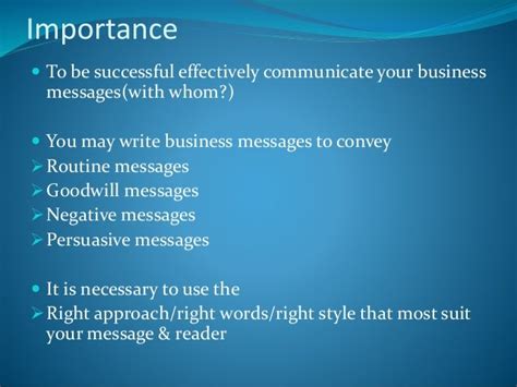 Business Correspondence