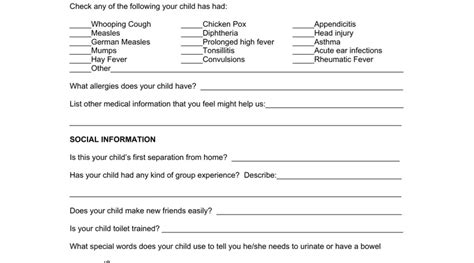 Printable Daycare Form ≡ Fill Out Printable Pdf Forms Online