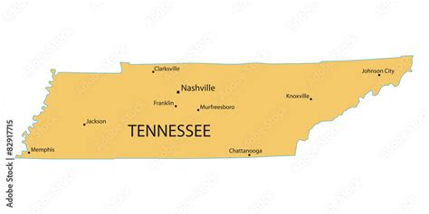 Map Of Tennessee With Major Cities Get Latest Map Update