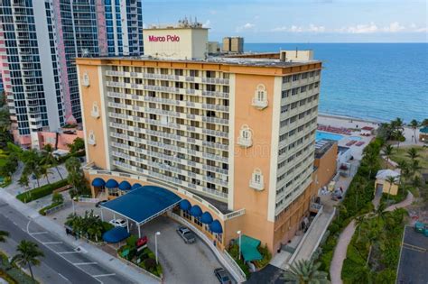 Marco Polo Resort Sunny Isles Beach FL USA Editorial Image Image Of Perspective Balcony