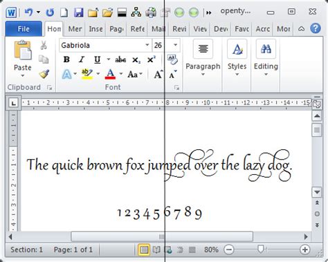 Use Opentype To Beautify Fonts In Word 2010 And 2013