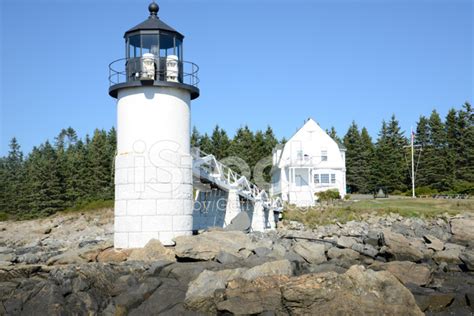 Marshall Point Lighthouse In Maine Stock Photos