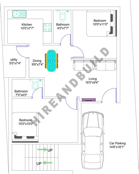 First Floor Plan Of 1000 Square Feet House Plans House Floor Plans