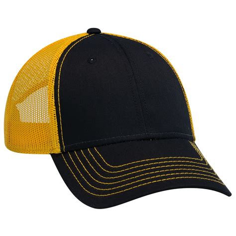 Otto 6 Panel Low Profile Contrast Vertical Mesh Back Baseball Cap 83 1239 Wrightway Innovations