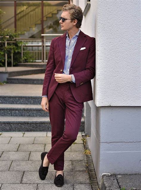 burgundy suit color combinations with shirt and tie suits expert