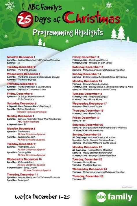 25 Days Of Christmas 25 Days Of Christmas Christmas Program