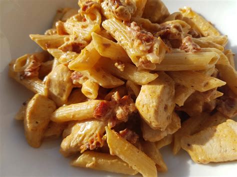 2 large chicken breasts, skinless. Delicous & Easy Chicken and Chorizo Pasta | Hint of Healthy