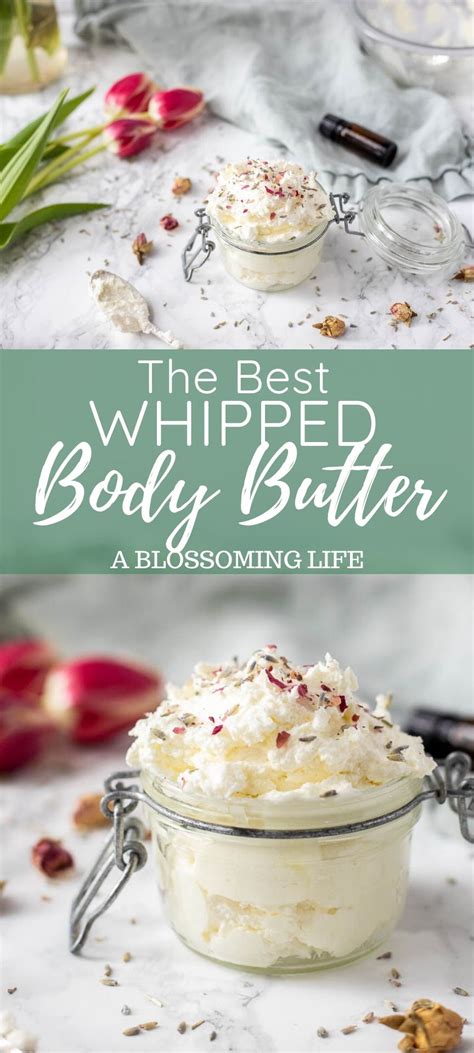 Homemade Whipped Body Butter A Blossoming Life