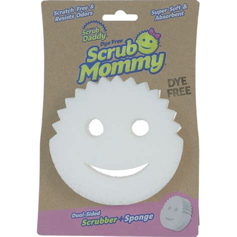 Scrub Daddy Scrub Mommy Dye Free Dual Sided Sponge And Scrubber Flextexture Soft In Warm