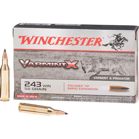 Winchester Varmint X 243 Winchester 58 Grain Centerfire Rifle