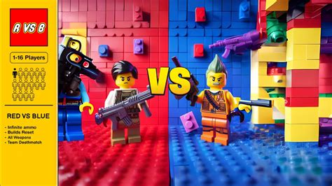 Crazy Lego 🔴 Red Vs Blue 🔵 2779 3241 7339 By Mapman Fortnite Creative