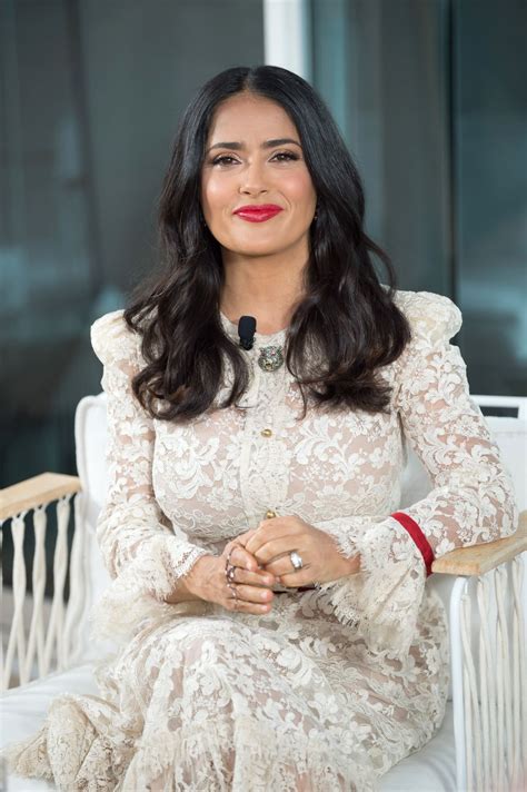 Her father is of lebanese descent and her. SALMA HAYEK at Kering Women in Motion Photocall at Cannes ...