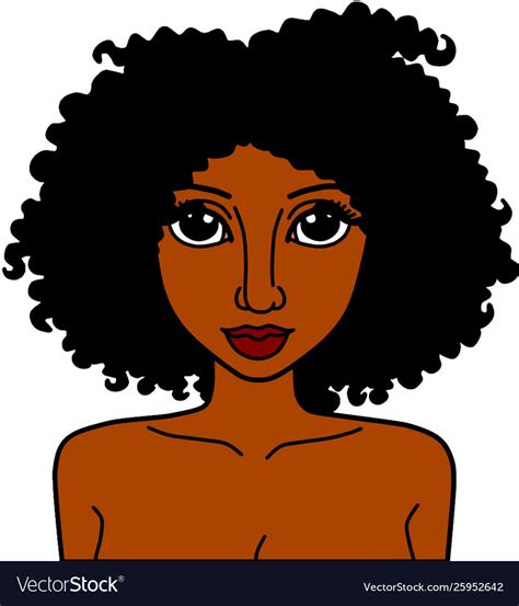 Beautiful African American Woman Royalty Free Vector Image