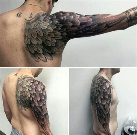 Pin By Alex Nordvargr On Tattoos Wing Tattoo Men Wing Tattoo On Shoulder Wings Tattoo