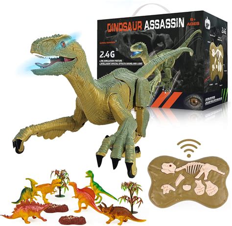 Remote Control Dinosaur Toys Joyshare 24ghz Rc Raptor Velociraptor