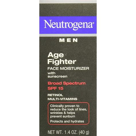 Neutrogena Age Fighter Anti Wrinkle Face Moisturizer For Men Daily Oil Free Face Lotion With