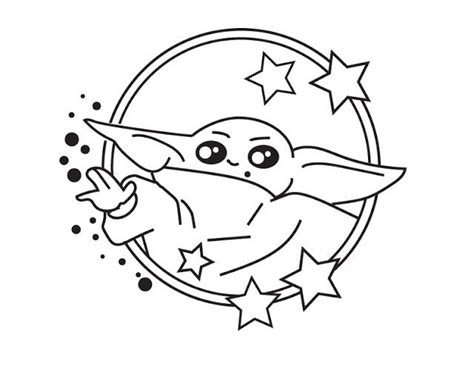 Free printable coloring pages for kids and adults. Geek Out Art: FREE Baby Yoda Coloring Page | Coloring ...