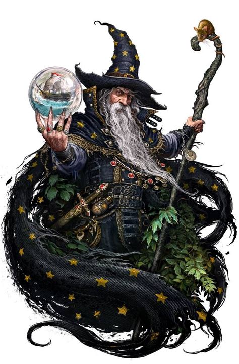 Wizard Color Version By Dominikbroniek Wizard Tattoo Character
