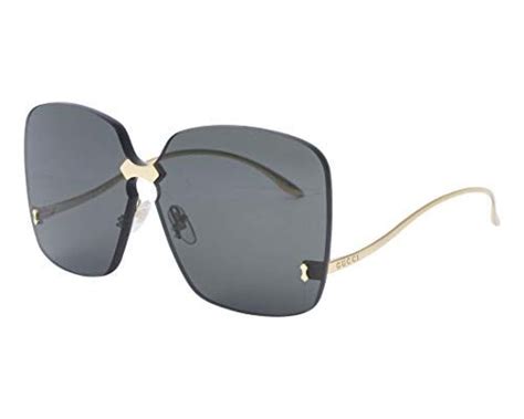 Gucci Gg0352s Sunglasses 001 Gold Grey Lens 99 Mm