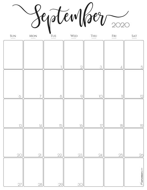 Elegant And Aesthetic Printable Vertical Calendar 2022 By Saturday T