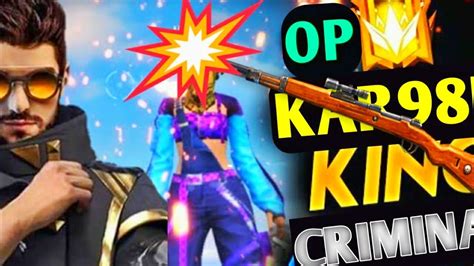 Kar98k Killing Montage Op Gameplay Garena Free Fire Youtube