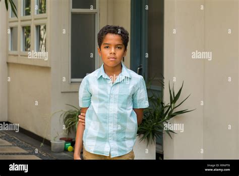 Portarit Of A Young Mixed Race Little Boy Stock Photo Alamy