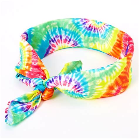 Rainbow Tie Dye Bandana Headwrap In 2021 Tie Dye Bandanas Tie Dye