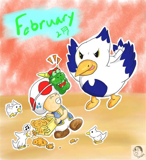 Mario Calendar 2016 Set February By Dfkjr On Deviantart