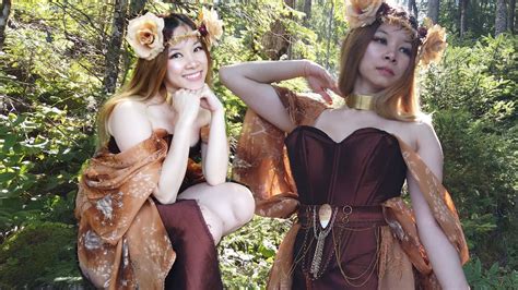 making diy wood fairy costume youtube