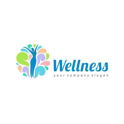 Wellness vector logo design Дизайн логотипов Дизайн Логотип
