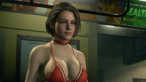 Resident Evil 3 Remake Jill En Sexy Bikini Rojo Outfit Youtube