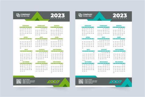 2023 Minimal Calendar Design Vector Graphic By Iftikharalam · Creative