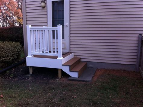 Back Door Steps All Things New Llc Diy Stairs Patio Stairs Porch