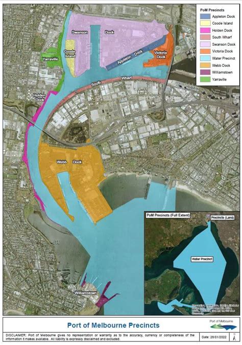 Port Map Port Of Melbourne