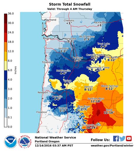 Maps on the web, maps from the web, charts and infographics. Nearly Entire State of Oregon Under Winter Storm Warning ...