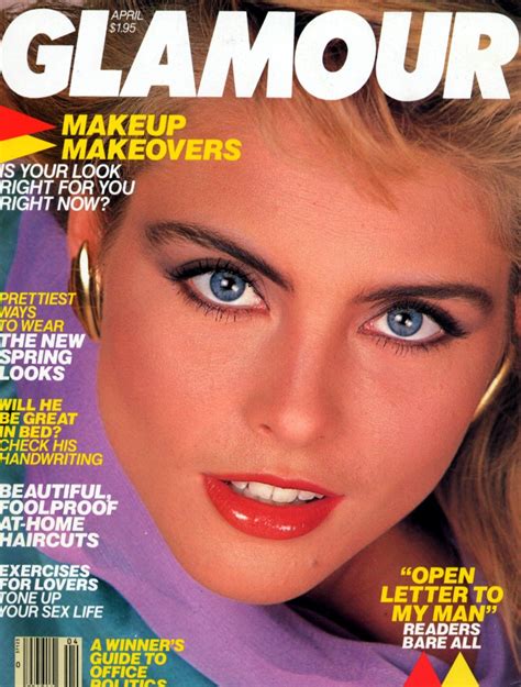 Kim Alexis covers Glamour Magazine (US)April 1985 | Kim alexis, Glamour magazine cover, Glamour ...