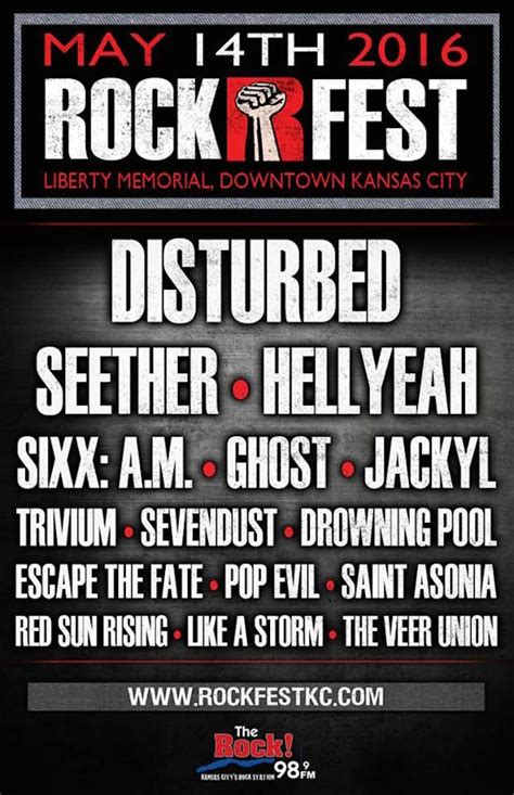 Rockfest Kansas City 2016 The Mfw Music Festival Guide Pop Evil