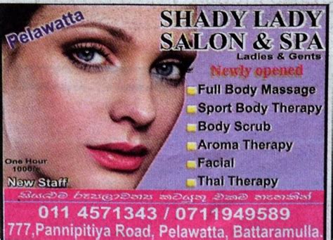 Lanka Spa Advisor Shady Lady Salon And Spa Palawatta