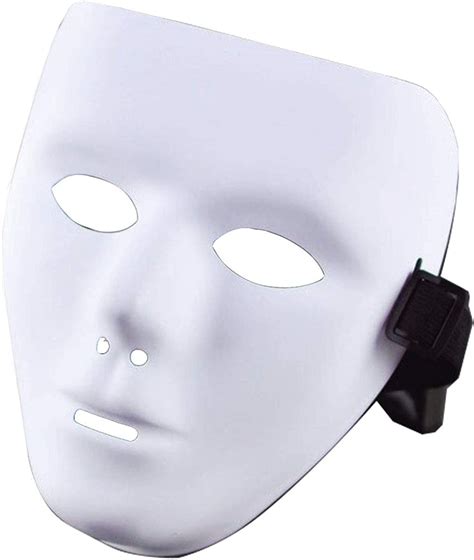 Idoxe Acrylic Blank Plain White Mask Male The Phantom Of