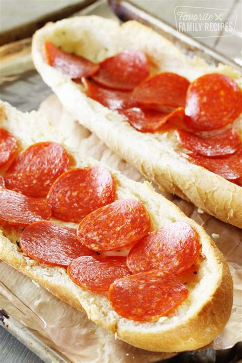 This one uses french bread as the crust, so you can make this even if you are categorically opposed to working with yeast. French Bread Pizza (the RIGHT way) | Favorite Family Recipes