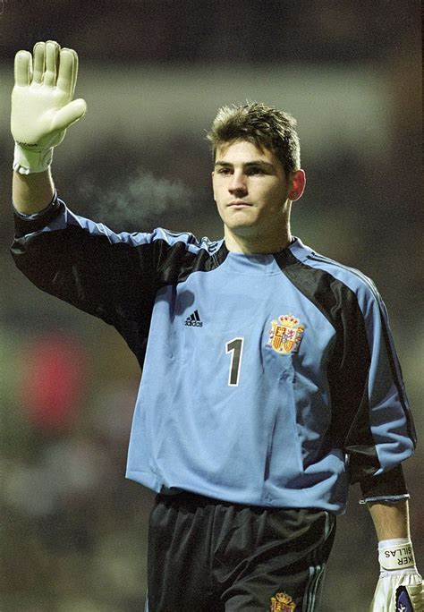 28 Feb 2001 Iker Casillas Of Spain In Action During The International
