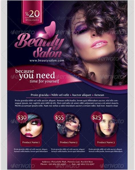 If you are using this file please give some credits to psddaddy.com. Free Makeup Flyer Templates | Beauty salon posters, Salon ...