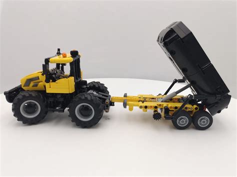 Moc Jcb Fastrac With Rotary Rake And Tipper Trailer Free