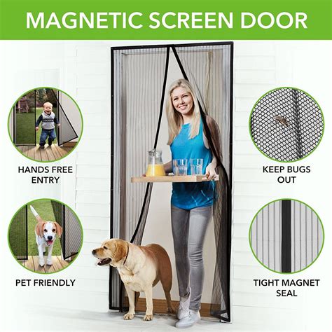 Sep 07, 2020 · magnetic screen door with heavy duty magnets and mesh curtain by everyday home lets you enjoy the breeze in your house leaving doors open, without pesky bugs coming into your home. Homitt Magnetic Screen Door with Heavy Duty Mesh Curtain and Full Frame Velcro Fits Door Size up ...