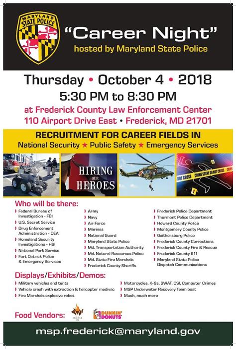 Ccjs Undergrad Blog Career Night Hosted By Maryland State Police Oct