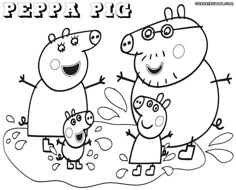 Peppa Pig Coloring Pages Coloring Pages To Download A