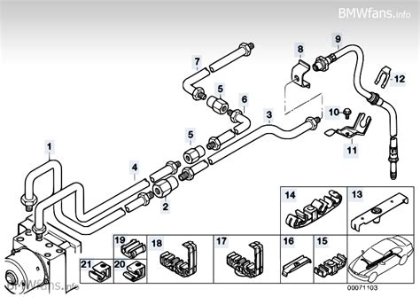 Rear brake pipe DSC BMW 3' E46, 330Ci (M54) — BMW parts ...