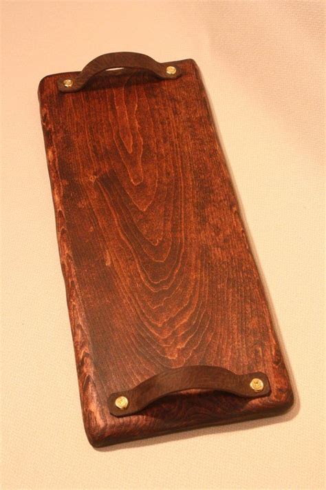 Find leather serving tray manufacturers from china. Serving Tray with Leather Strap Handles | Etsy | Leather ...