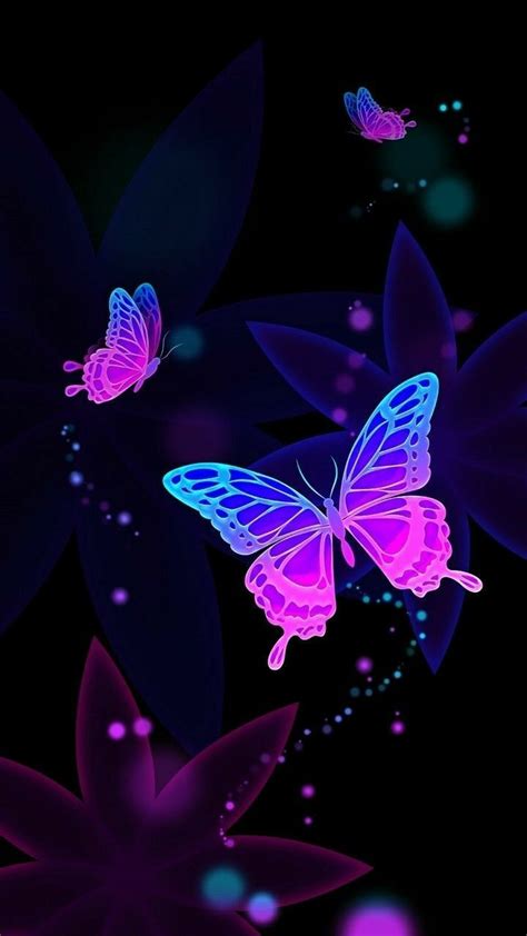 Iphone Aesthetic Purple Butterfly Wallpaper Download Free Mock Up